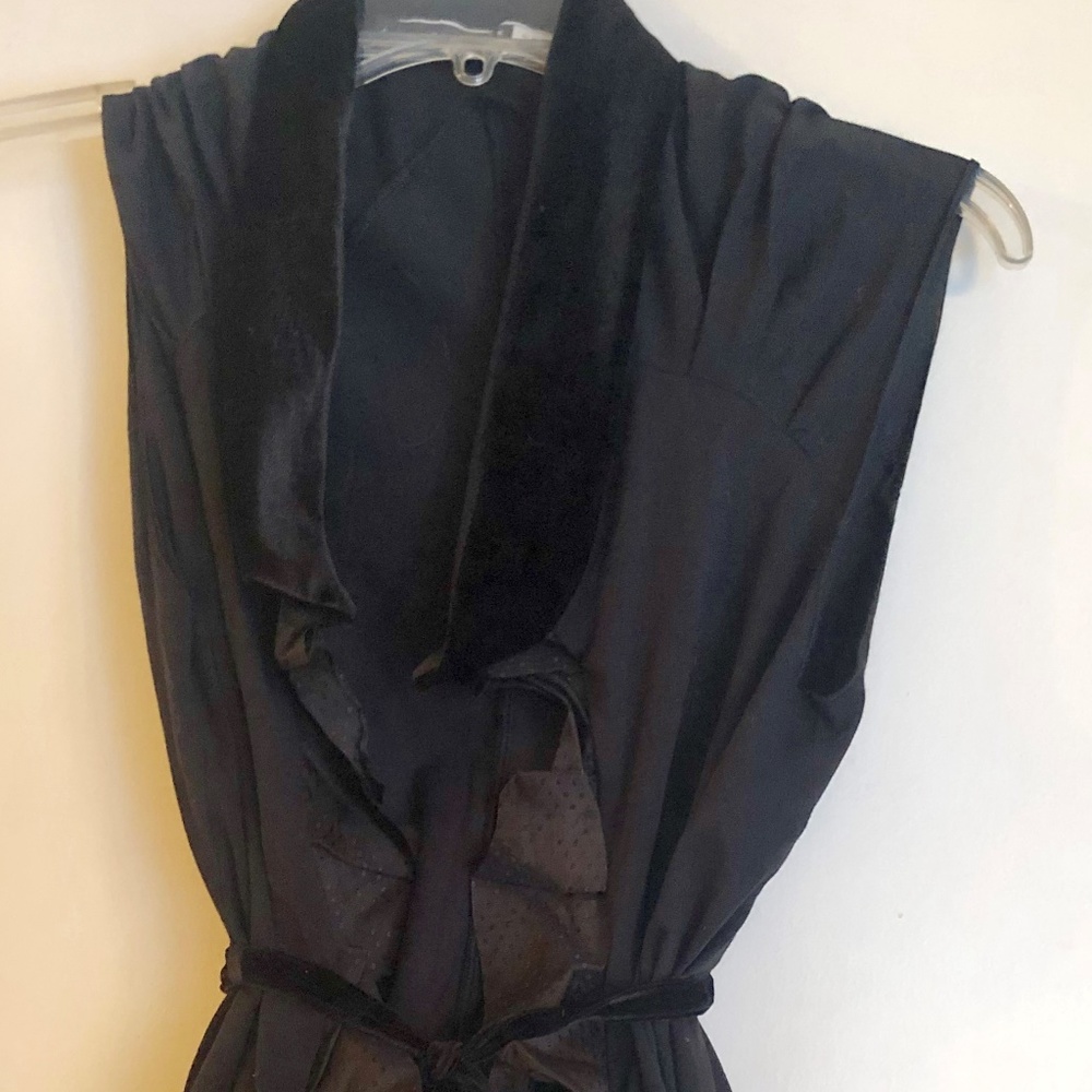 Women's Black Sportmax Code Top with velvet